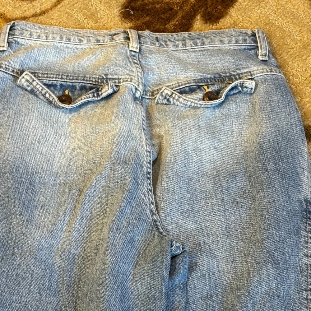 We the free boyfriend pleated high waisted Stylish Blue Denim Jeans - Picture 6 of 8